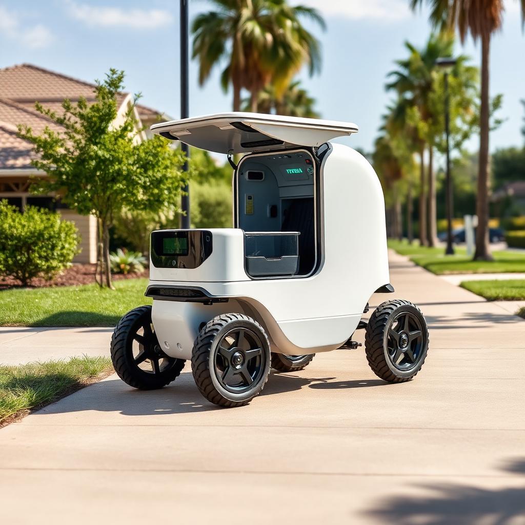 Food Delivery Robots category image: Sidewalk and Road Autonomous Robots that Deliver Food to your Door.. Image by www.CleaningRobots.Online.