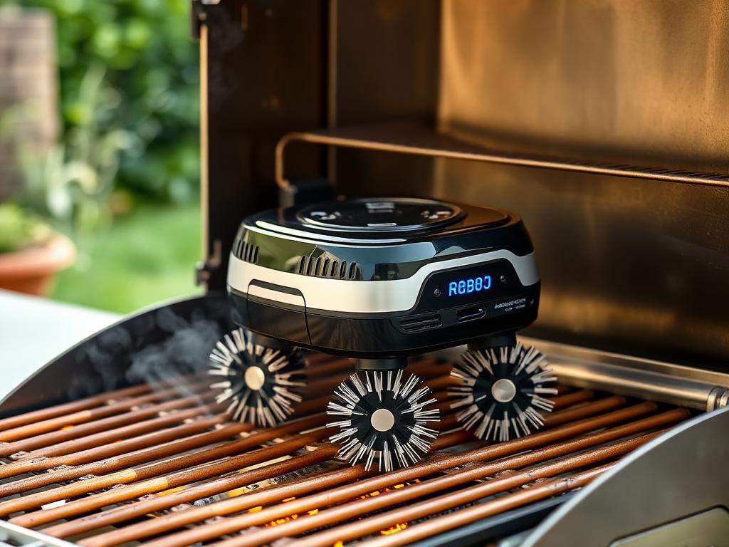 Grill Cleaning Robots category image: Battery-powered BBQ Scrubbers that clean hot BBQ grates for you.. Image by www.CleaningRobots.Online.