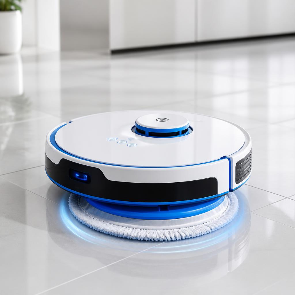 Robot Mops category image: Wet-Cleaning Robots for sealed Hard floors and tile.. Image by www.CleaningRobots.Online.