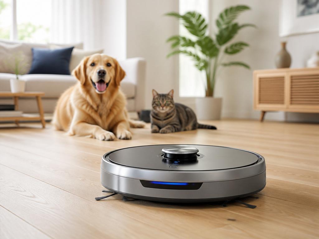 Pet Hair Robots specialty category image: Robots Engineered for Dog and Cat hair in shedding homes. We all know this is So Needed !. Image by www.CleaningRobots.Online.